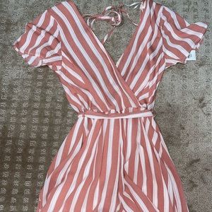 Francesca’s blush pink romper